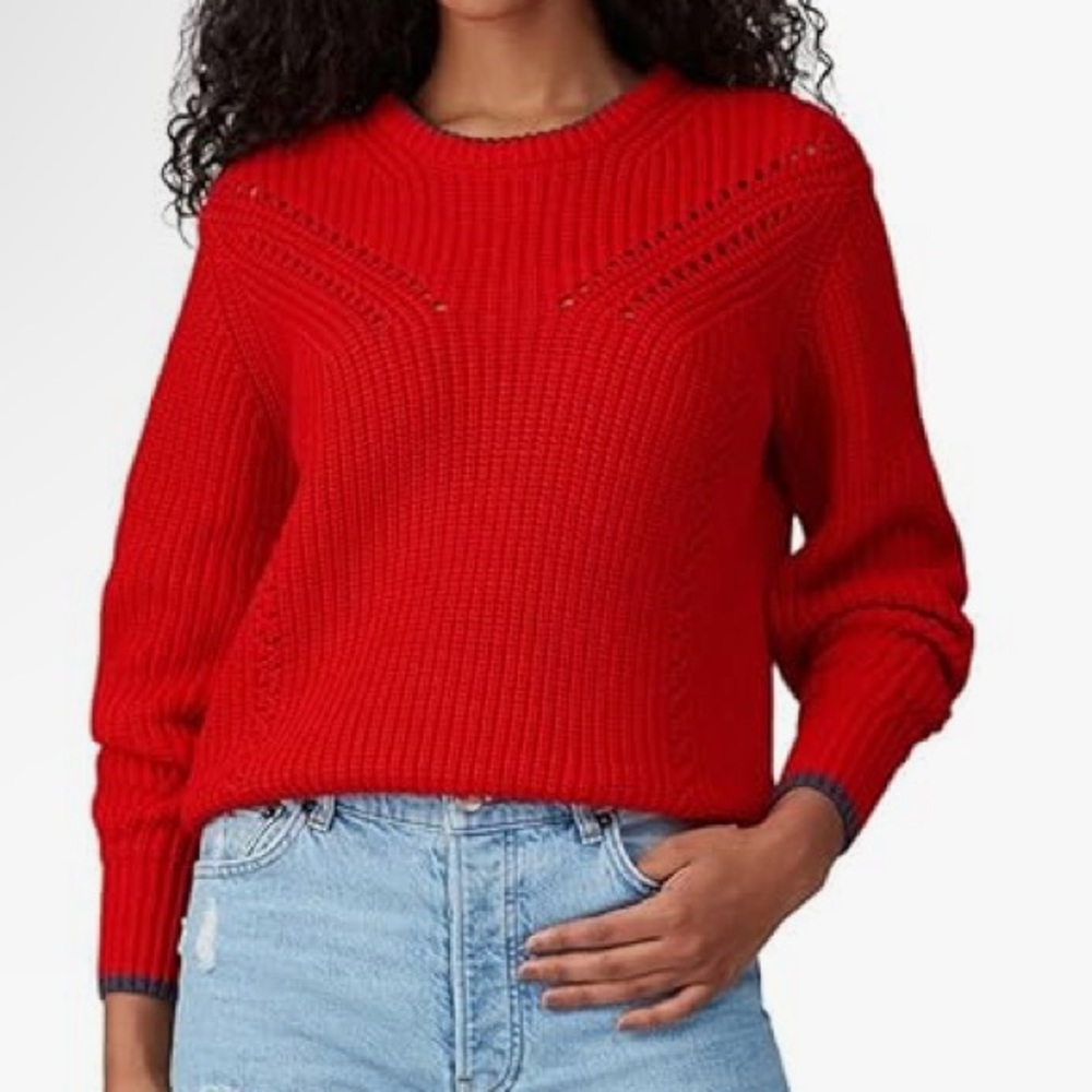 Chunky Cable Knit XL New Red Long Sleeve Sweater Cozy Comfy Scotch and Soda